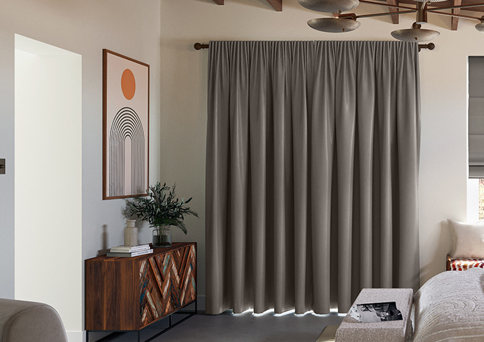 Kyoto Faux Silk, Brun - Made to Measure Curtains - Image 7